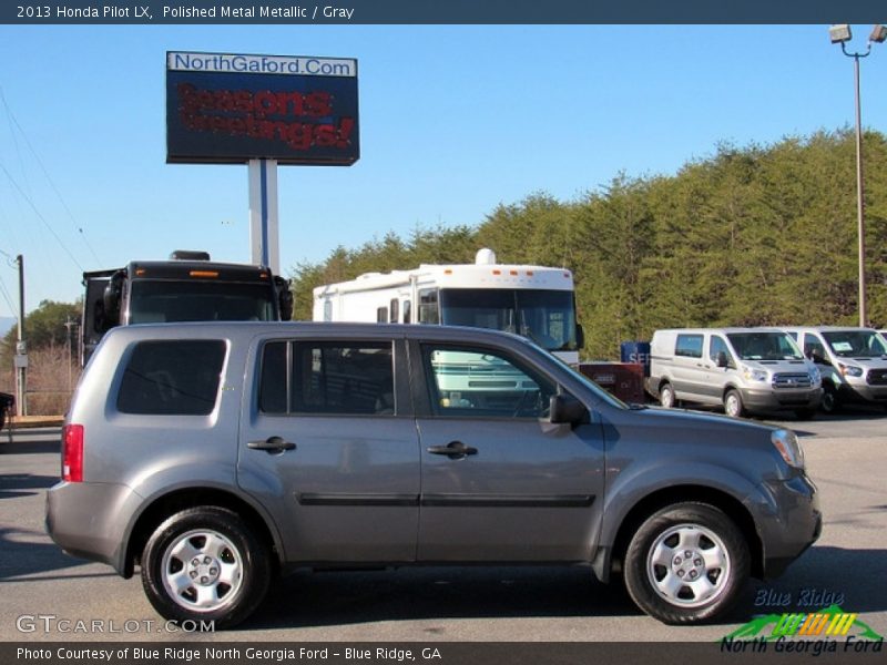 Polished Metal Metallic / Gray 2013 Honda Pilot LX