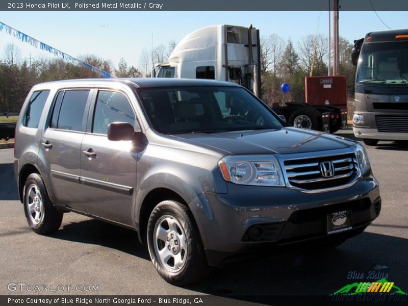 Polished Metal Metallic / Gray 2013 Honda Pilot LX