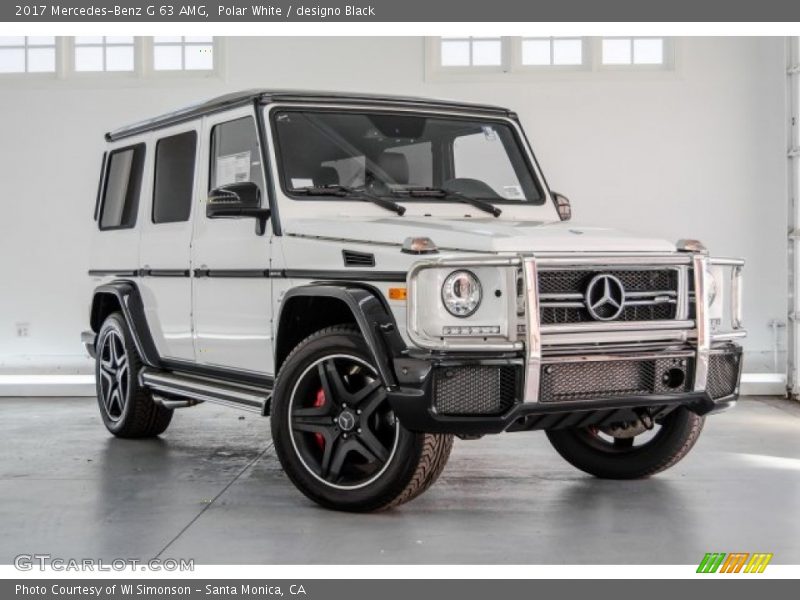 Polar White / designo Black 2017 Mercedes-Benz G 63 AMG