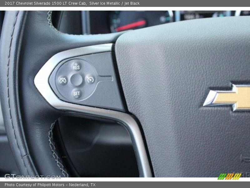Silver Ice Metallic / Jet Black 2017 Chevrolet Silverado 1500 LT Crew Cab