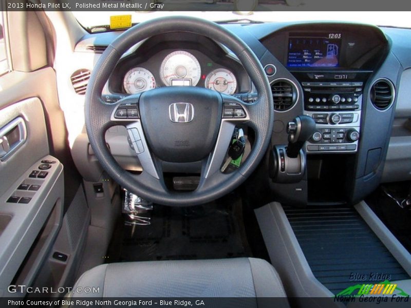 Polished Metal Metallic / Gray 2013 Honda Pilot LX