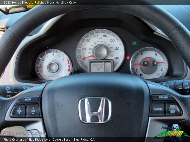 Polished Metal Metallic / Gray 2013 Honda Pilot LX