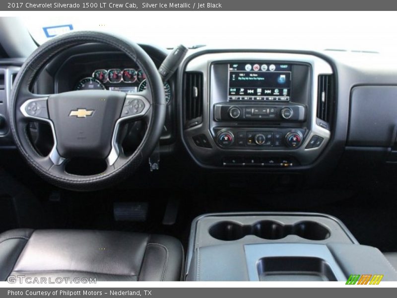 Silver Ice Metallic / Jet Black 2017 Chevrolet Silverado 1500 LT Crew Cab
