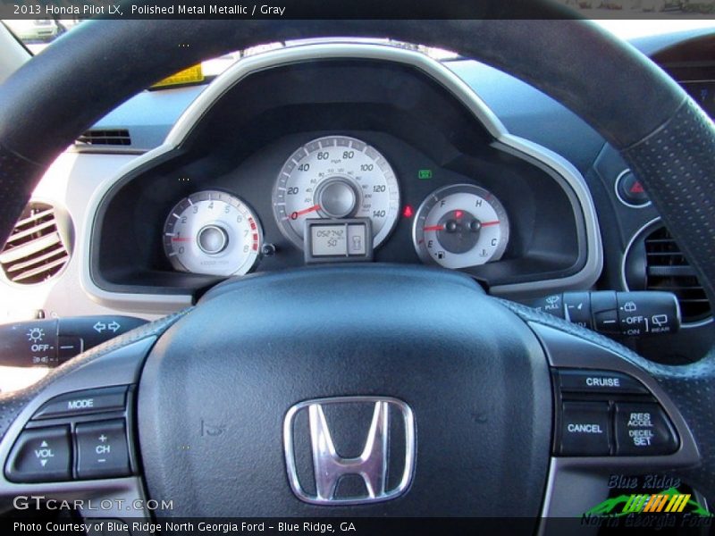 Polished Metal Metallic / Gray 2013 Honda Pilot LX