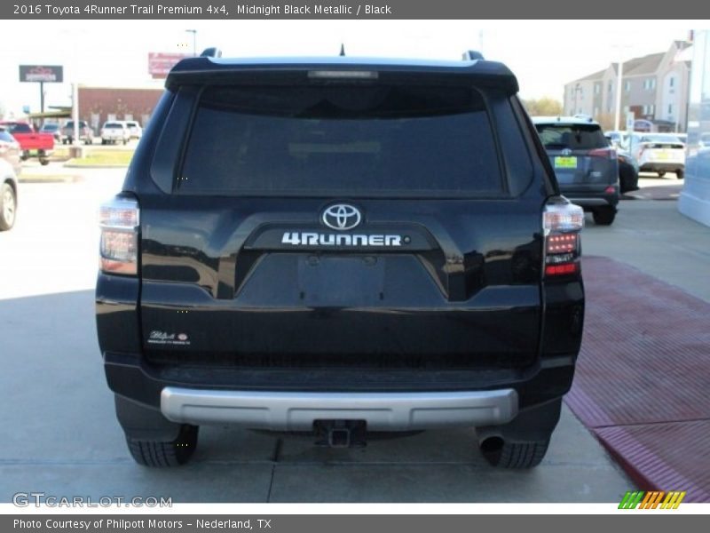 Midnight Black Metallic / Black 2016 Toyota 4Runner Trail Premium 4x4