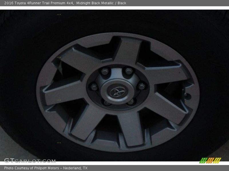 Midnight Black Metallic / Black 2016 Toyota 4Runner Trail Premium 4x4