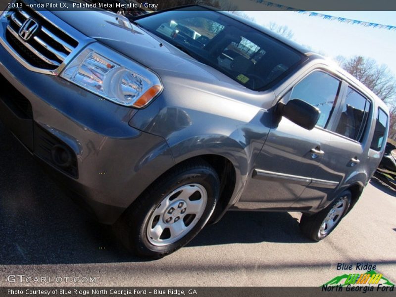 Polished Metal Metallic / Gray 2013 Honda Pilot LX
