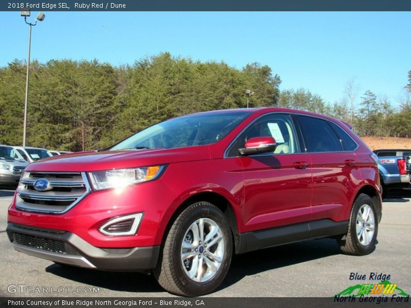 Ruby Red / Dune 2018 Ford Edge SEL