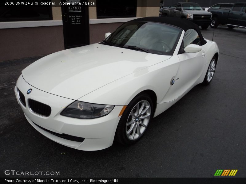 Alpine White / Beige 2006 BMW Z4 3.0i Roadster