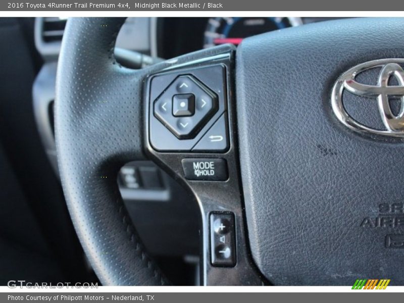 Midnight Black Metallic / Black 2016 Toyota 4Runner Trail Premium 4x4