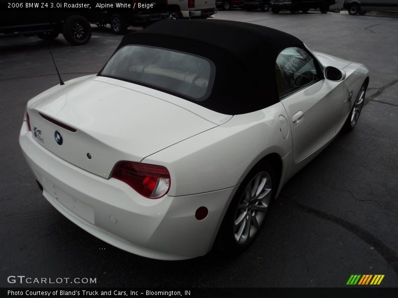 Alpine White / Beige 2006 BMW Z4 3.0i Roadster