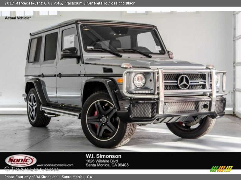 Palladium Silver Metallic / designo Black 2017 Mercedes-Benz G 63 AMG