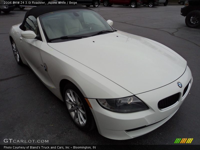 Alpine White / Beige 2006 BMW Z4 3.0i Roadster