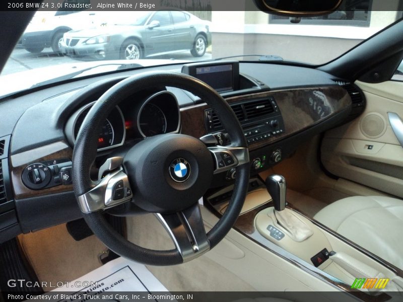Alpine White / Beige 2006 BMW Z4 3.0i Roadster
