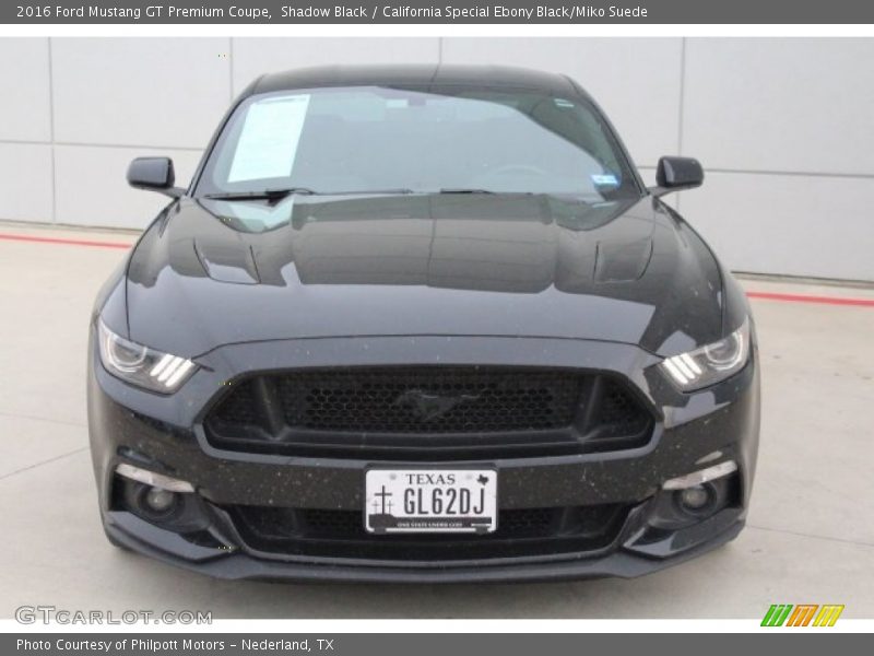Shadow Black / California Special Ebony Black/Miko Suede 2016 Ford Mustang GT Premium Coupe