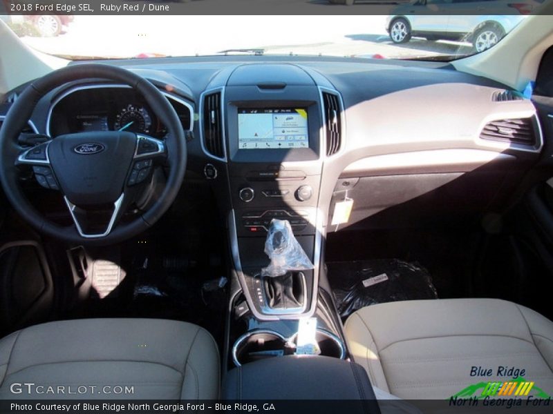 Ruby Red / Dune 2018 Ford Edge SEL
