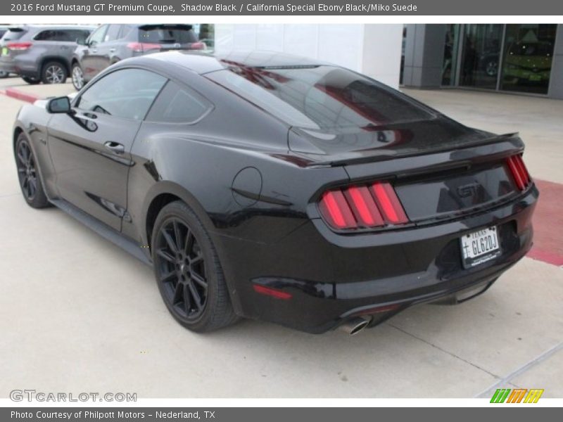Shadow Black / California Special Ebony Black/Miko Suede 2016 Ford Mustang GT Premium Coupe