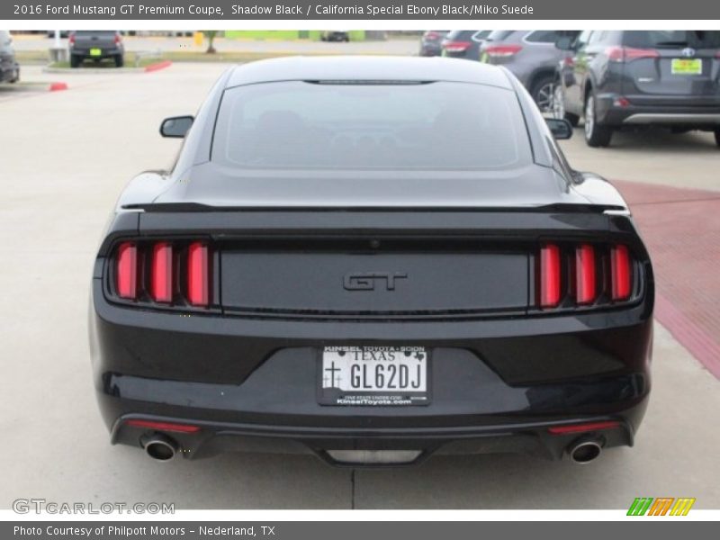 Shadow Black / California Special Ebony Black/Miko Suede 2016 Ford Mustang GT Premium Coupe
