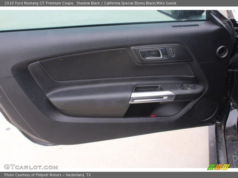Shadow Black / California Special Ebony Black/Miko Suede 2016 Ford Mustang GT Premium Coupe