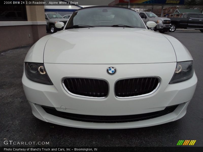 Alpine White / Beige 2006 BMW Z4 3.0i Roadster