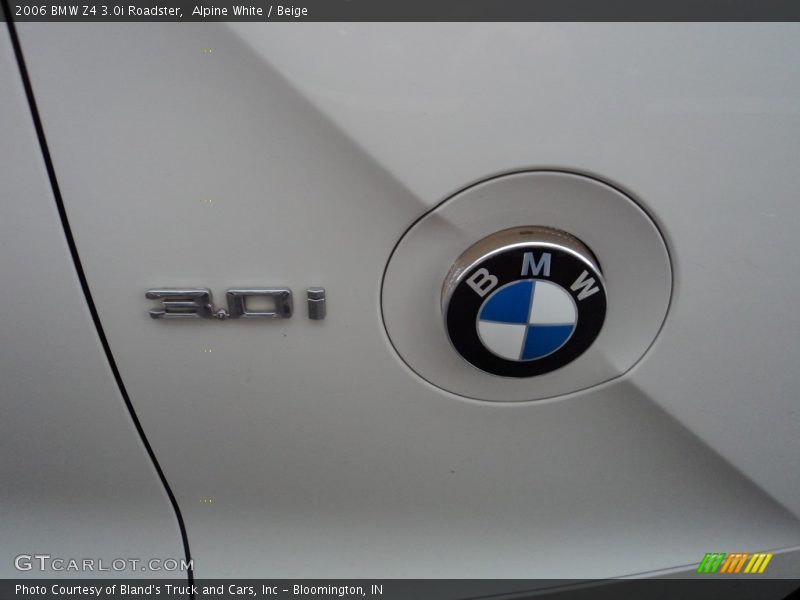 Alpine White / Beige 2006 BMW Z4 3.0i Roadster