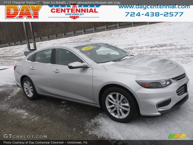 Silver Ice Metallic / Dark Atmosphere/Medium Ash Gray 2016 Chevrolet Malibu LT