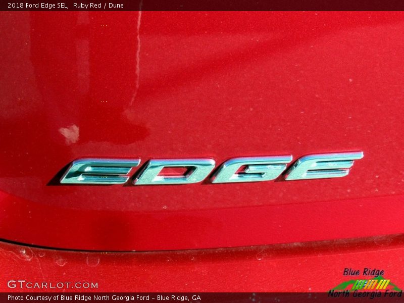 Ruby Red / Dune 2018 Ford Edge SEL