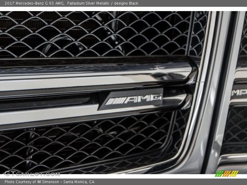 Palladium Silver Metallic / designo Black 2017 Mercedes-Benz G 63 AMG