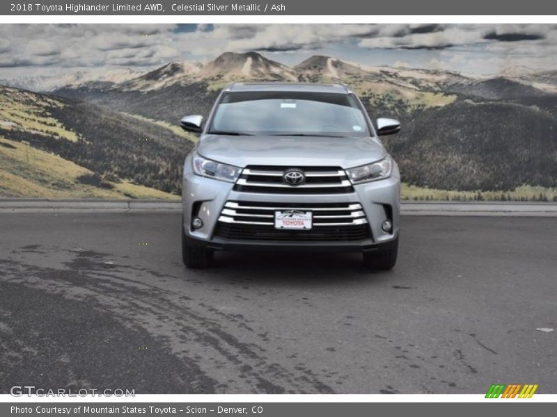 Celestial Silver Metallic / Ash 2018 Toyota Highlander Limited AWD