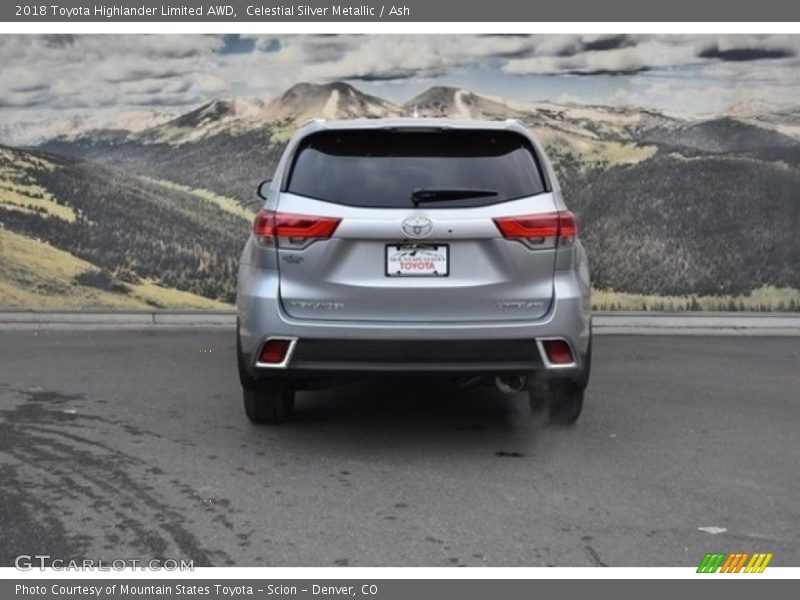 Celestial Silver Metallic / Ash 2018 Toyota Highlander Limited AWD