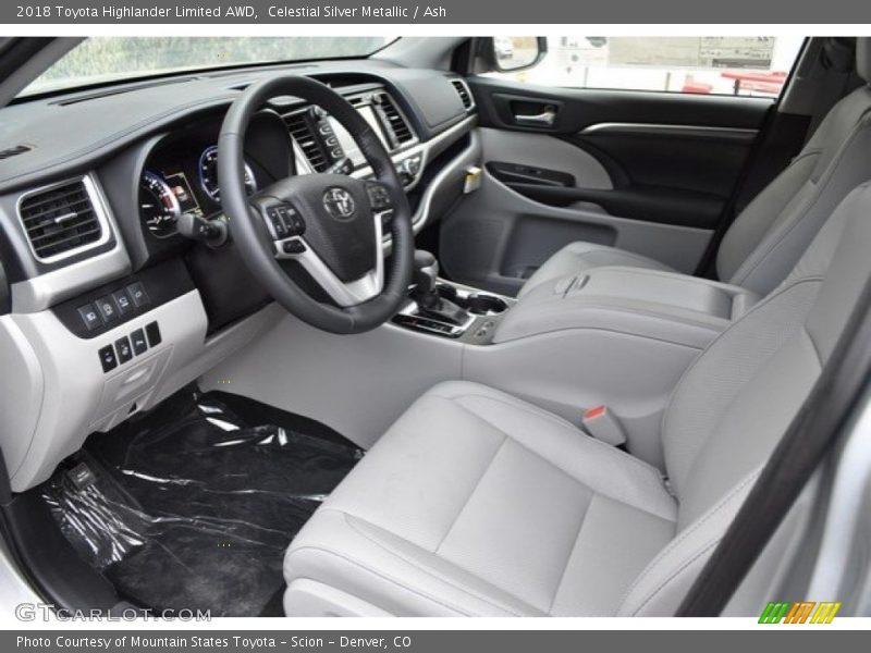 Celestial Silver Metallic / Ash 2018 Toyota Highlander Limited AWD