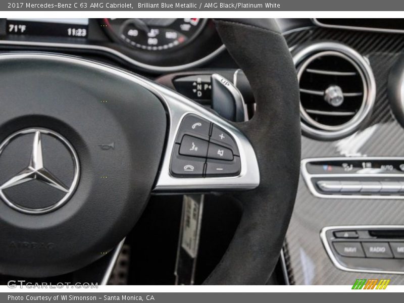 Controls of 2017 C 63 AMG Cabriolet