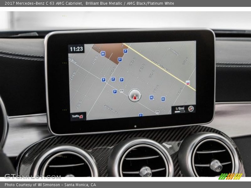 Navigation of 2017 C 63 AMG Cabriolet