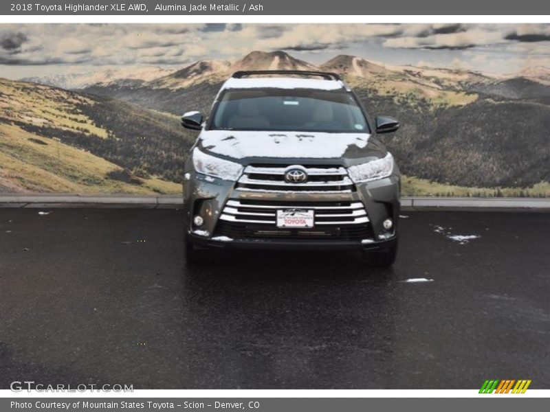Alumina Jade Metallic / Ash 2018 Toyota Highlander XLE AWD