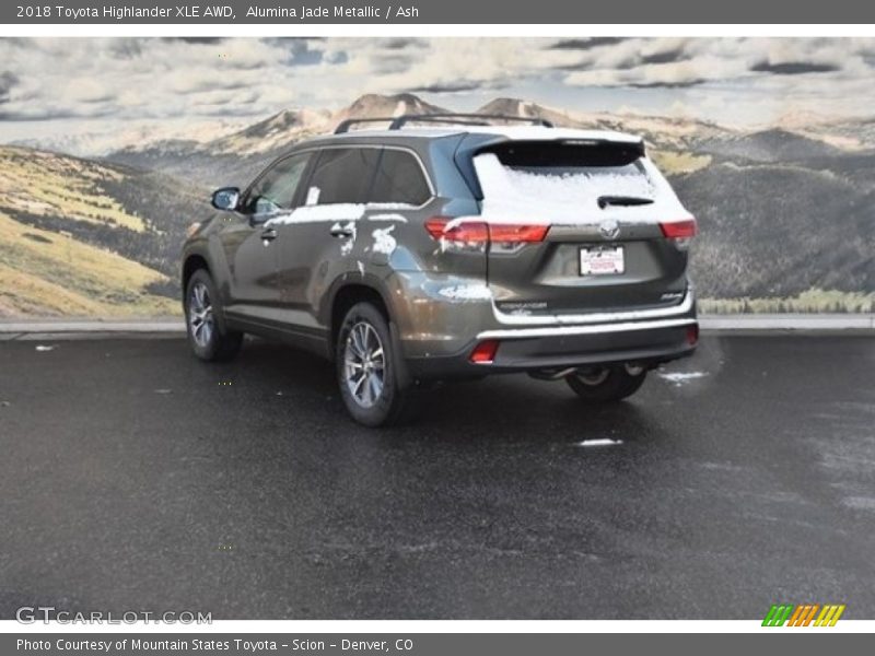 Alumina Jade Metallic / Ash 2018 Toyota Highlander XLE AWD