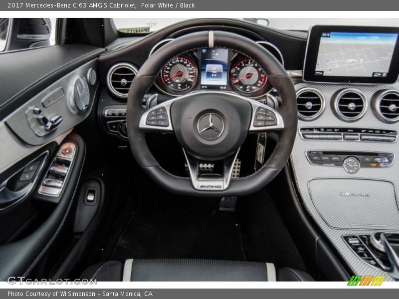Polar White / Black 2017 Mercedes-Benz C 63 AMG S Cabriolet