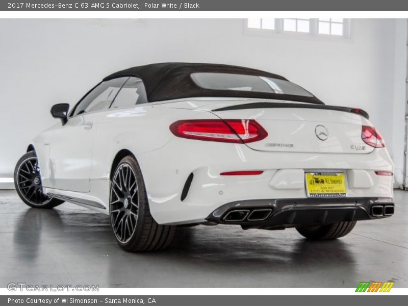 Polar White / Black 2017 Mercedes-Benz C 63 AMG S Cabriolet