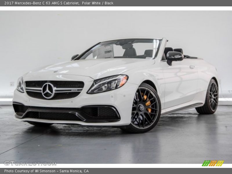 Polar White / Black 2017 Mercedes-Benz C 63 AMG S Cabriolet