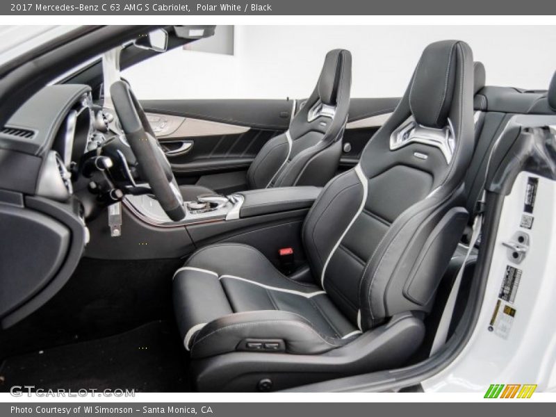 Polar White / Black 2017 Mercedes-Benz C 63 AMG S Cabriolet