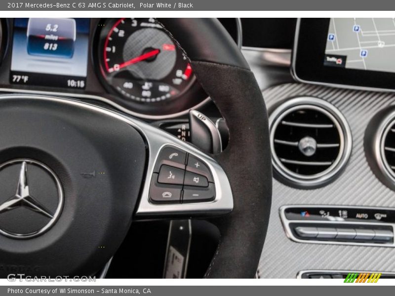 Polar White / Black 2017 Mercedes-Benz C 63 AMG S Cabriolet
