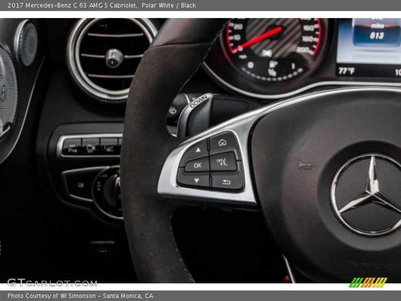 Polar White / Black 2017 Mercedes-Benz C 63 AMG S Cabriolet