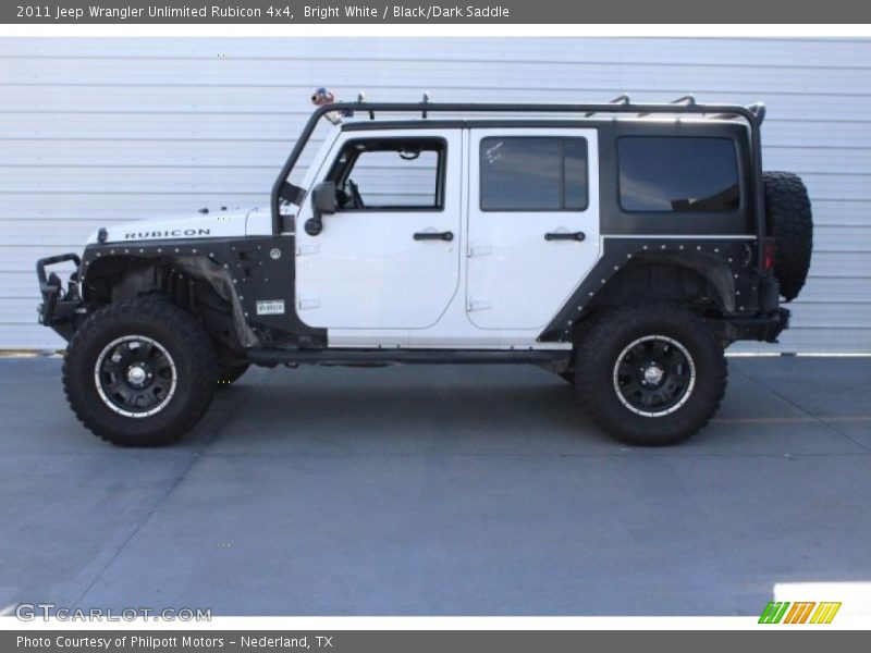 Bright White / Black/Dark Saddle 2011 Jeep Wrangler Unlimited Rubicon 4x4