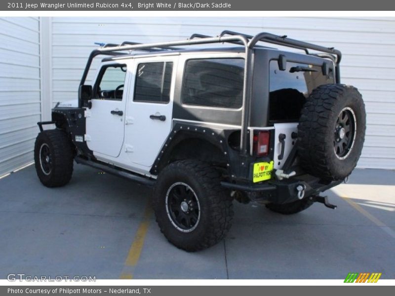 Bright White / Black/Dark Saddle 2011 Jeep Wrangler Unlimited Rubicon 4x4