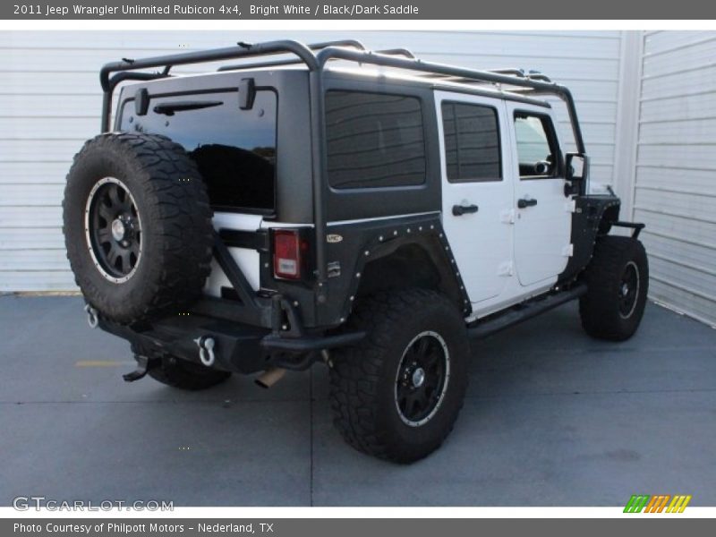 Bright White / Black/Dark Saddle 2011 Jeep Wrangler Unlimited Rubicon 4x4