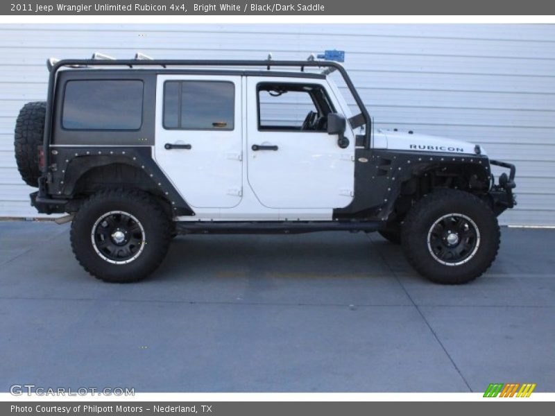 Bright White / Black/Dark Saddle 2011 Jeep Wrangler Unlimited Rubicon 4x4