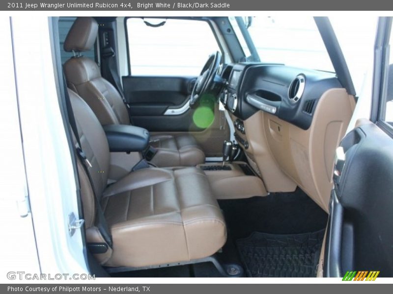 Bright White / Black/Dark Saddle 2011 Jeep Wrangler Unlimited Rubicon 4x4