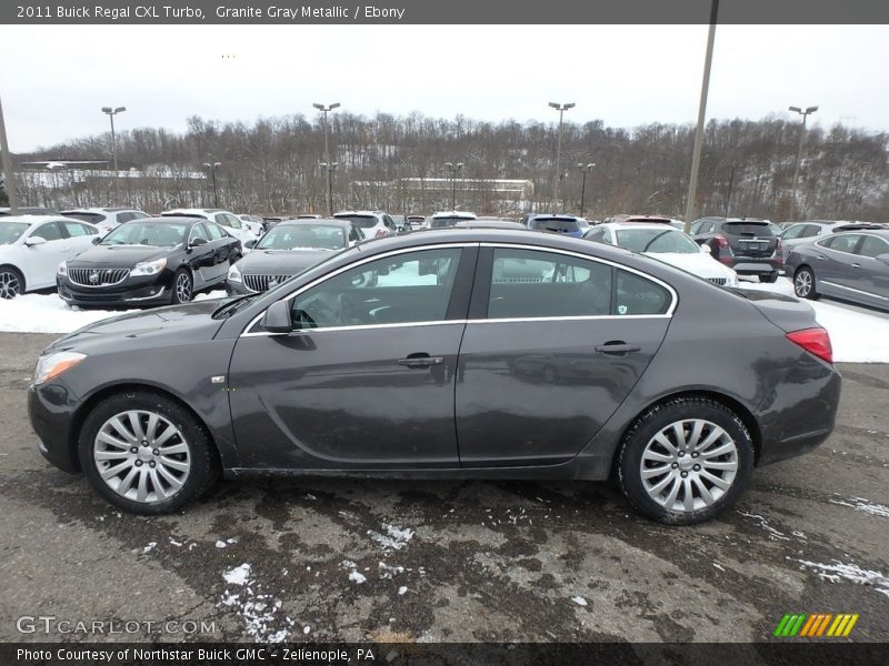 Granite Gray Metallic / Ebony 2011 Buick Regal CXL Turbo