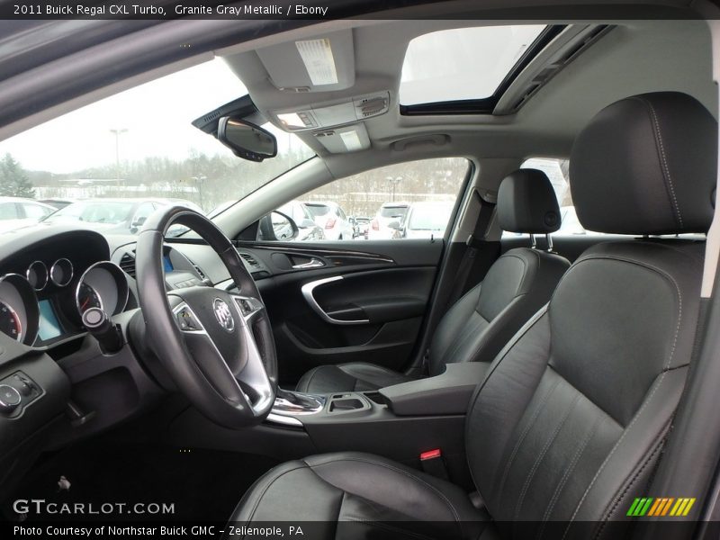 Granite Gray Metallic / Ebony 2011 Buick Regal CXL Turbo