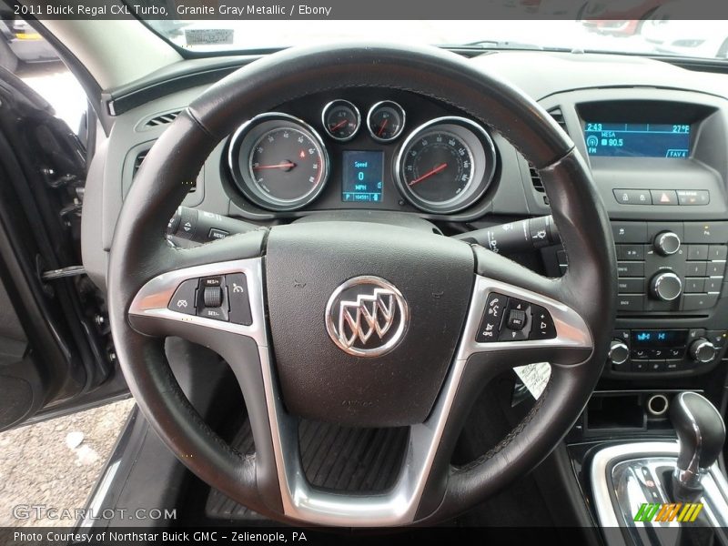 Granite Gray Metallic / Ebony 2011 Buick Regal CXL Turbo