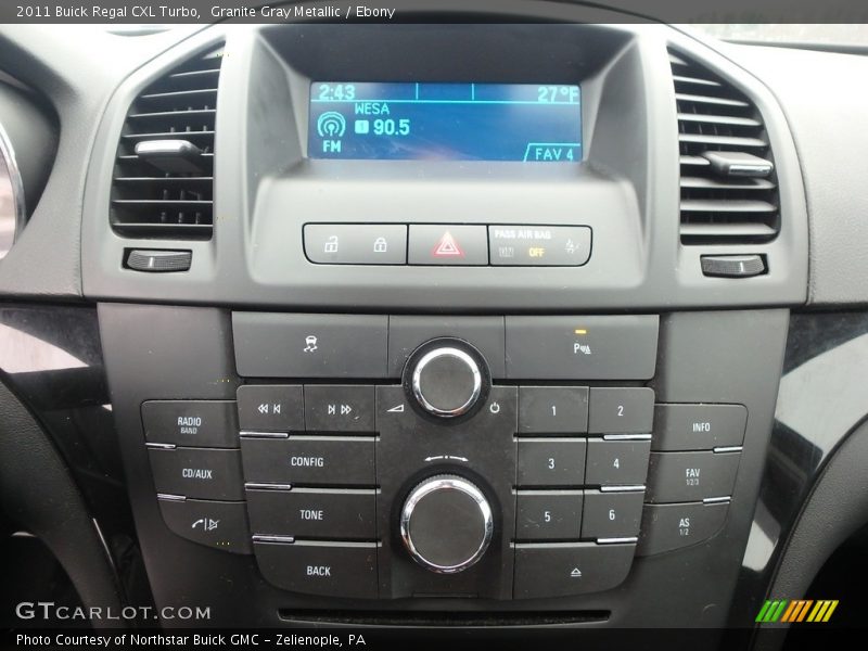 Granite Gray Metallic / Ebony 2011 Buick Regal CXL Turbo